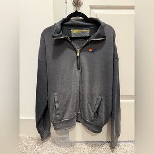 Aviator Nation Small Grey Half Zip Sweatshirt. ⚡️🖤